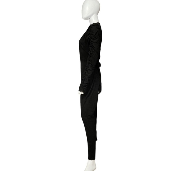 Black Deep V Ruched Sleeve Bodysuit
New - Picture 4 of 7